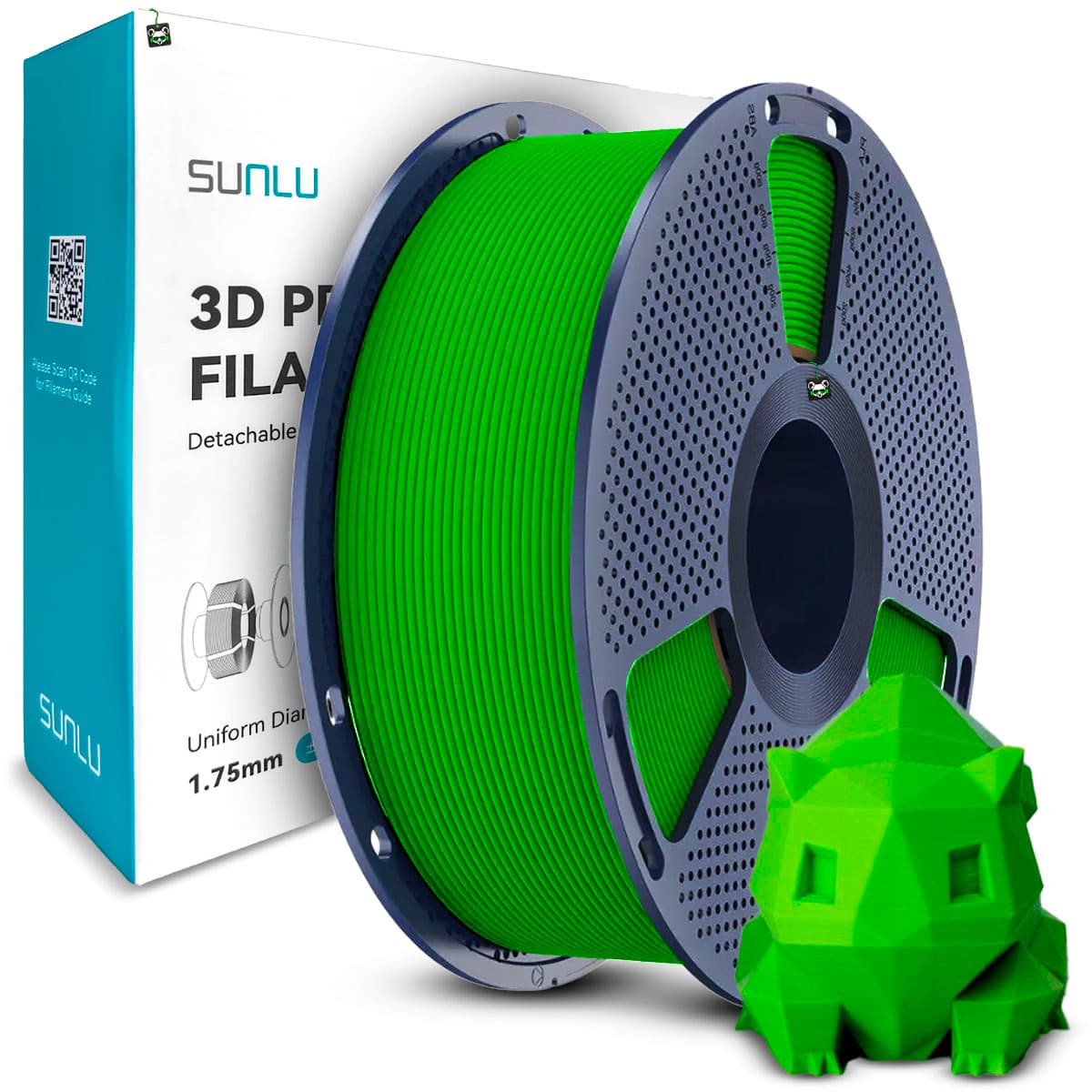 Filamento Sunlu TPU Verde 1.75MM, 1KG/SPOOL (verde)