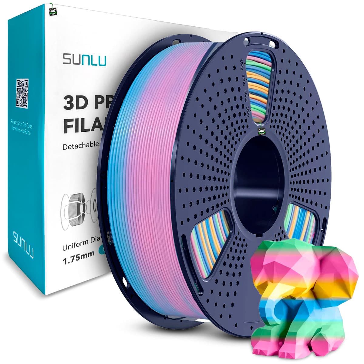 Filamento Sunlu PLA Rainbow 04 1.75MM 1KG