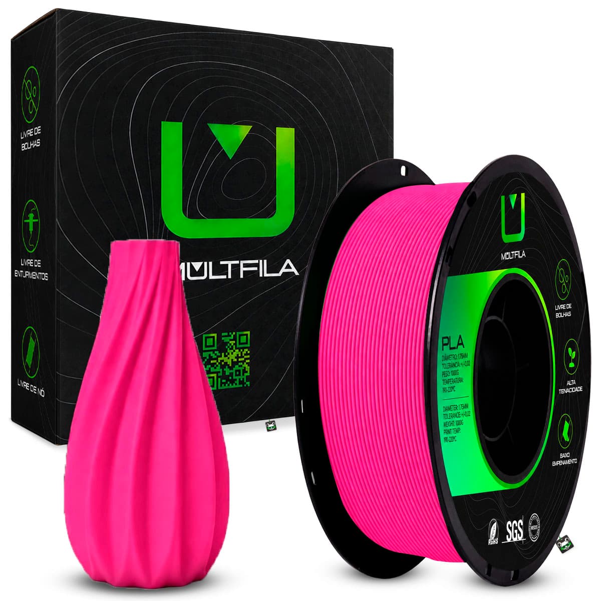 Filamento PLA Matte Rosa Pink