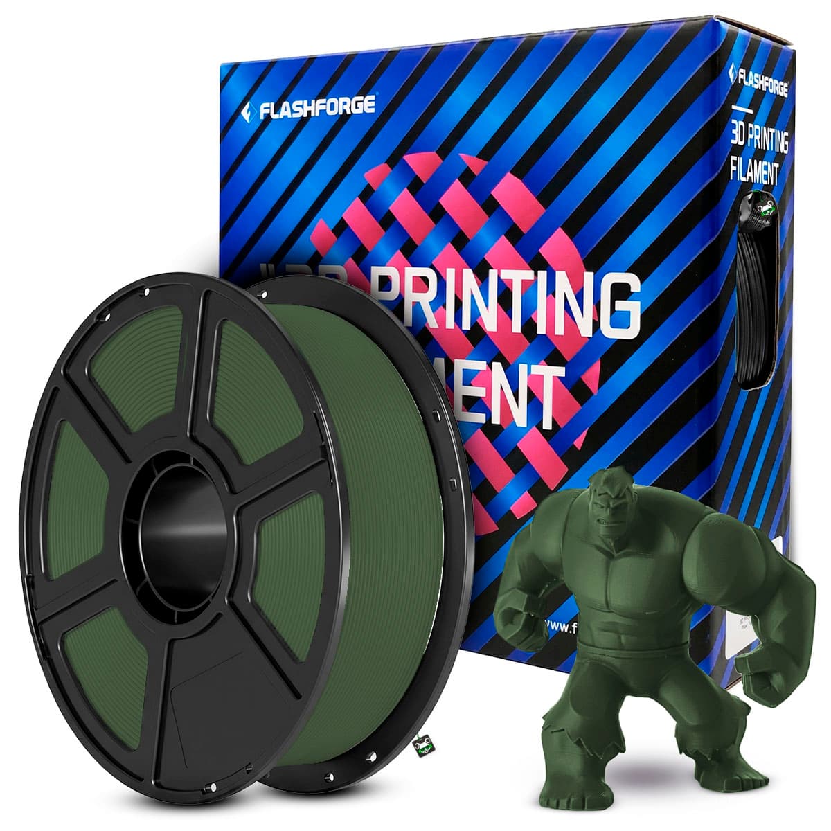 Filamento Flashforge PLA Matte 1.75MM 1KG - Forest Forge (verde Musgo)