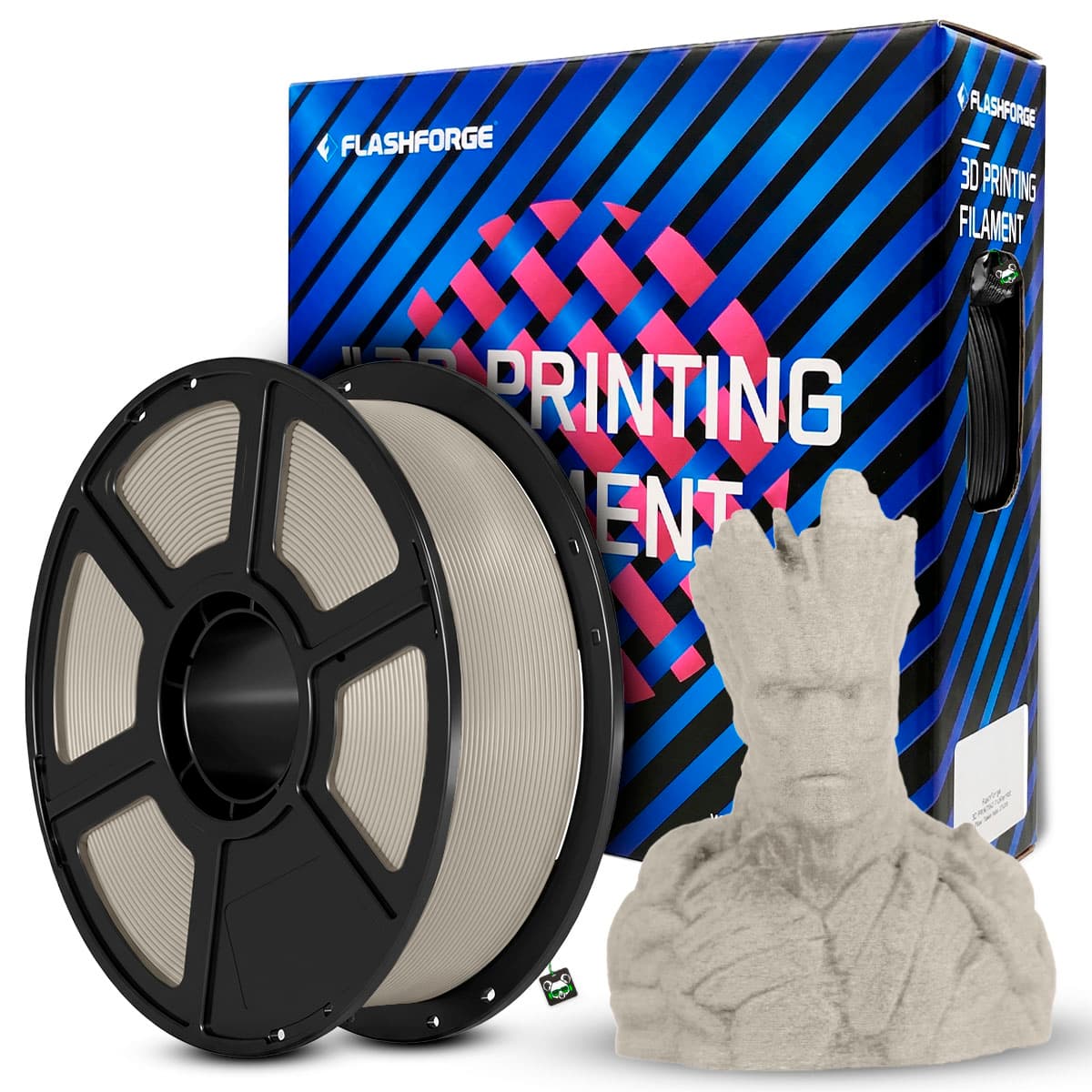 Filamento Flashforge PLA Wood 1.75MM 1KG - Light