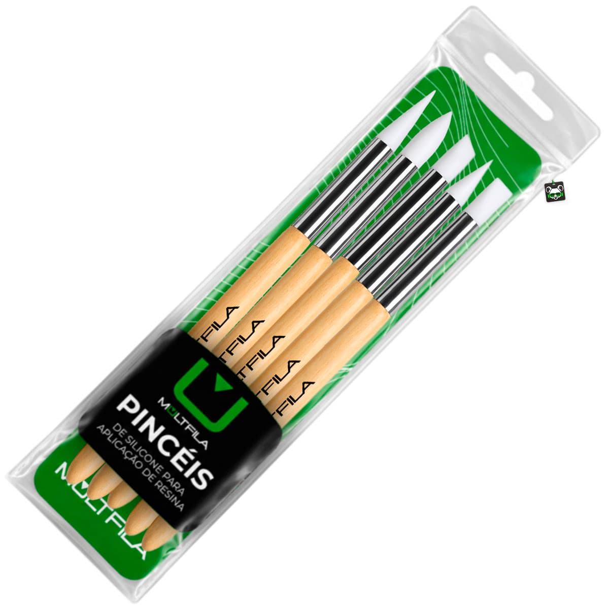Kit 5 Pinceis DE Silicone Para Aplicar Resina