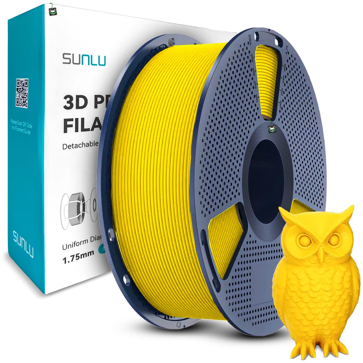 Filamento Sunlu PETG Amarelo 1.75MM, 1KG/SPOOL (yellow)
