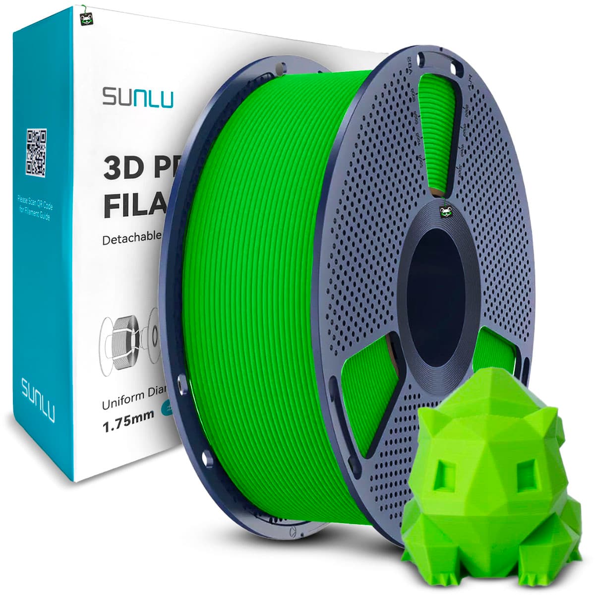 Filamento Sunlu PETG Verde 1.75MM, 1KG/SPOOL (green)