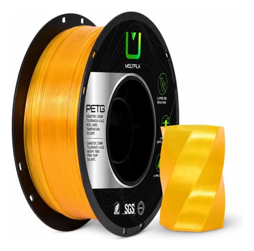 Filamento PETG Amarelo Translucido