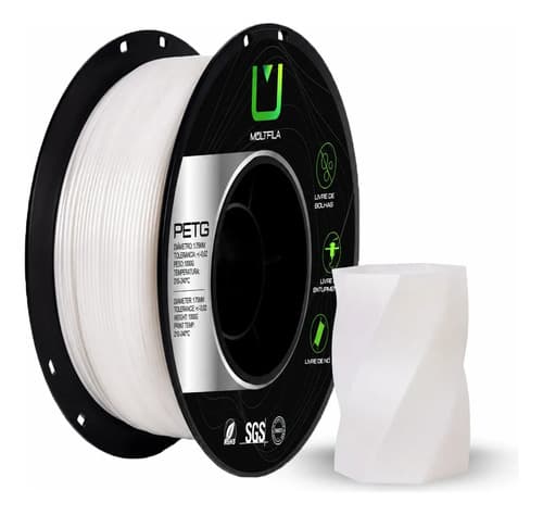 Filamento PETG Branco Perolado
