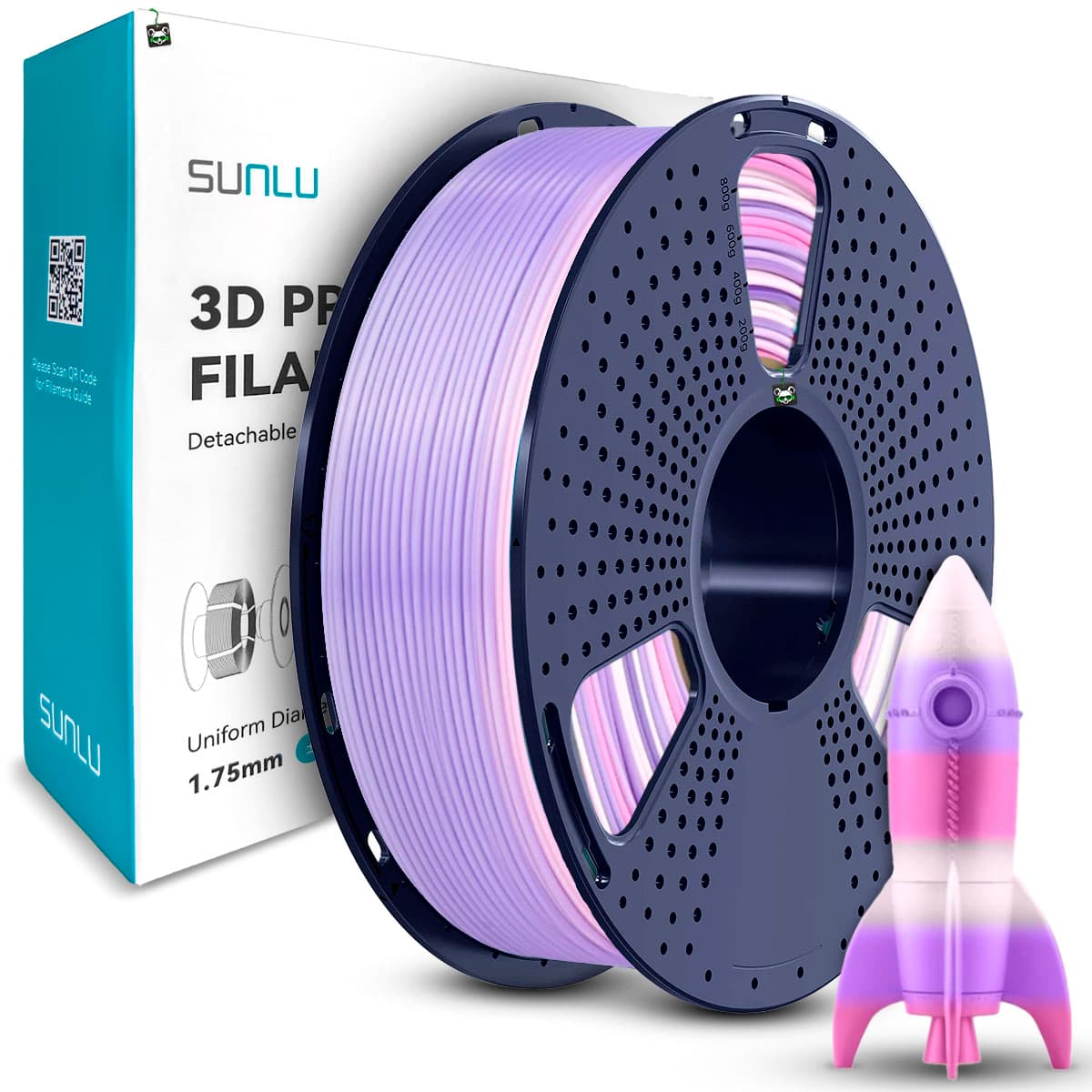 Filamento Sunlu PLA Rainbow 03 1.75MM 1KG