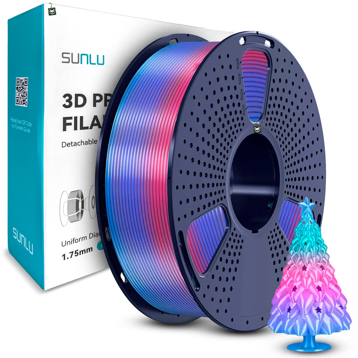 Filamento Sunlu PLA Rainbow 02 1.75MM 1KG