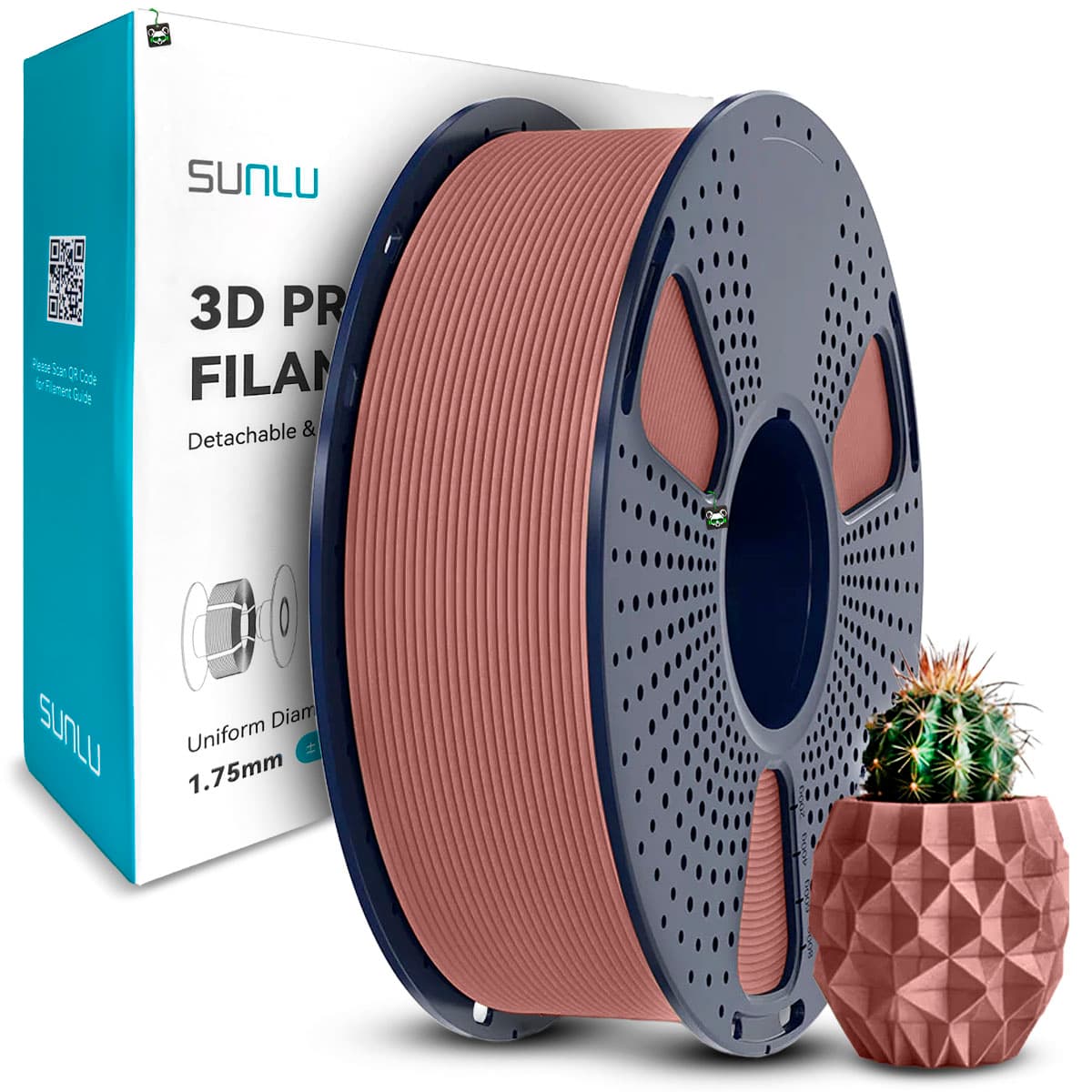 Filamento Sunlu Wood Cherry-wood (madeira Cerejeira) 1.75MM, 1KG/SPOOL