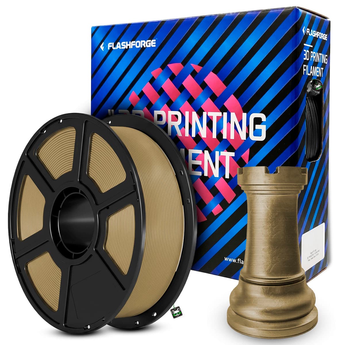 Filamento Flashforge PLA Metal 1.75MM 1KG - Bronze
