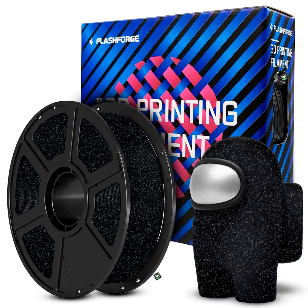 Filamento Flashforge PLA Galaxy Matte Black 1.75MM 1KG (preto Fosco)