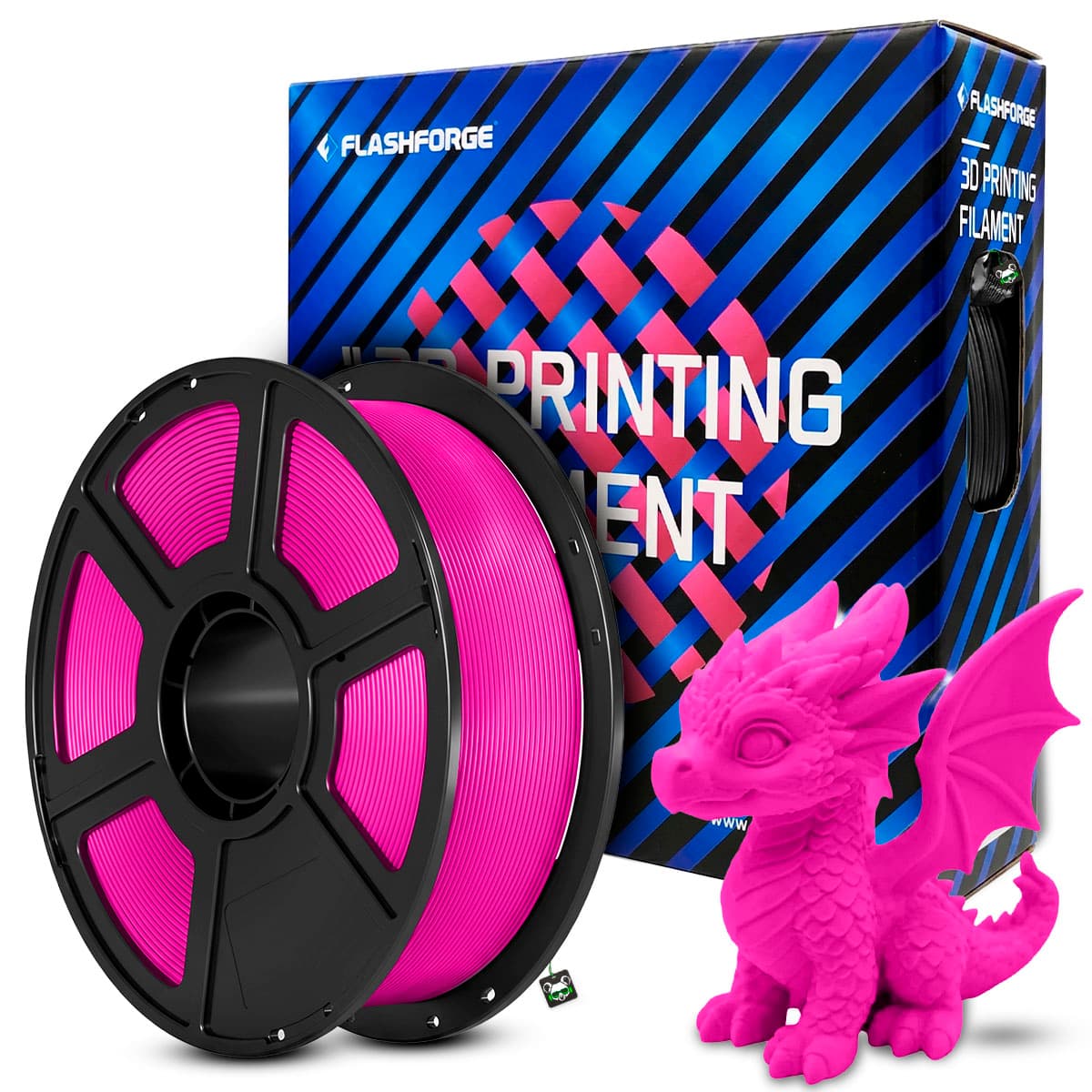 Filamento Flashforge PLA Matte 1.75MM 1KG - Rosa Choque (hot Pink)
