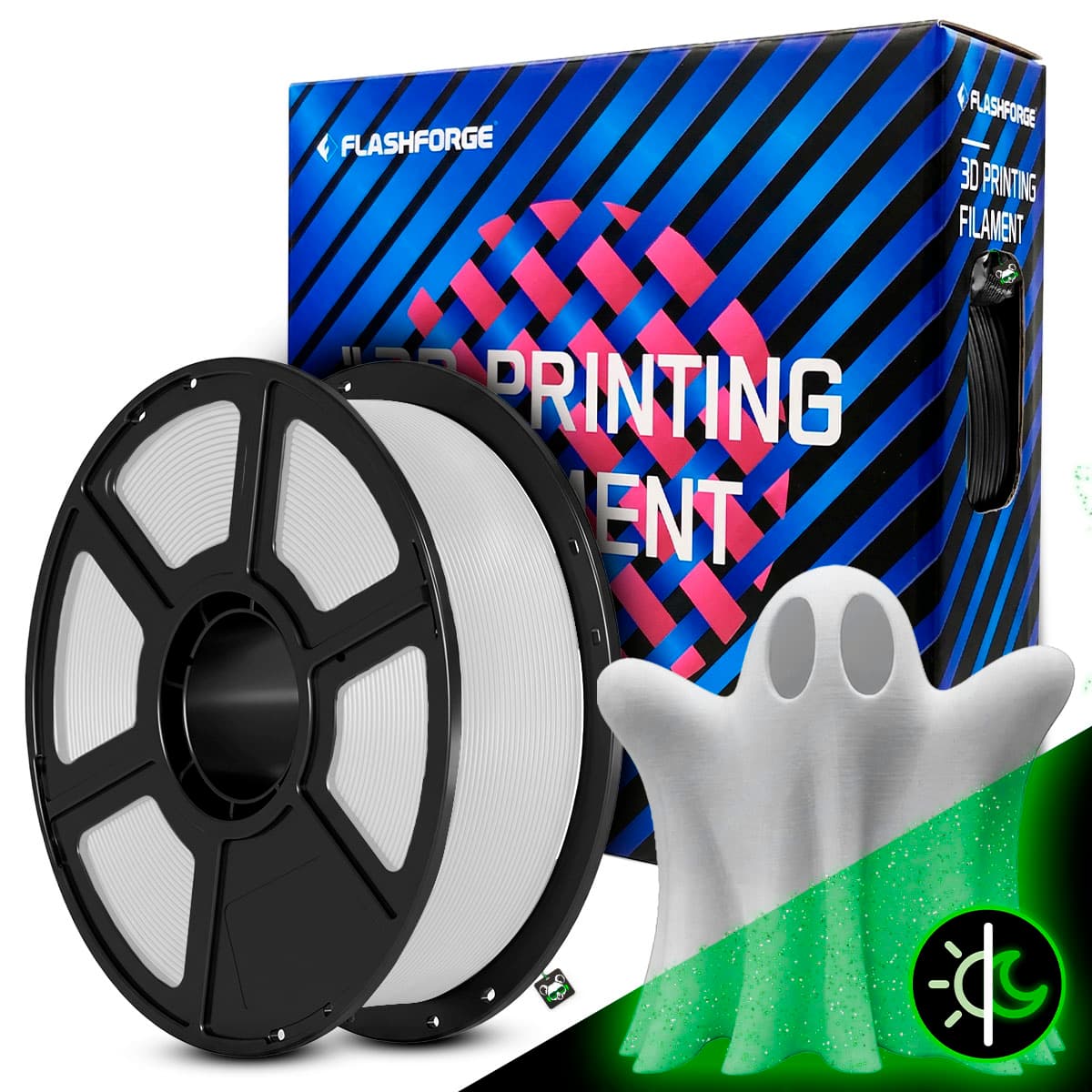 Filamento Flashforge PLA Galaxy Luminous Green 1.75MM 1KG (verde Luminoso)