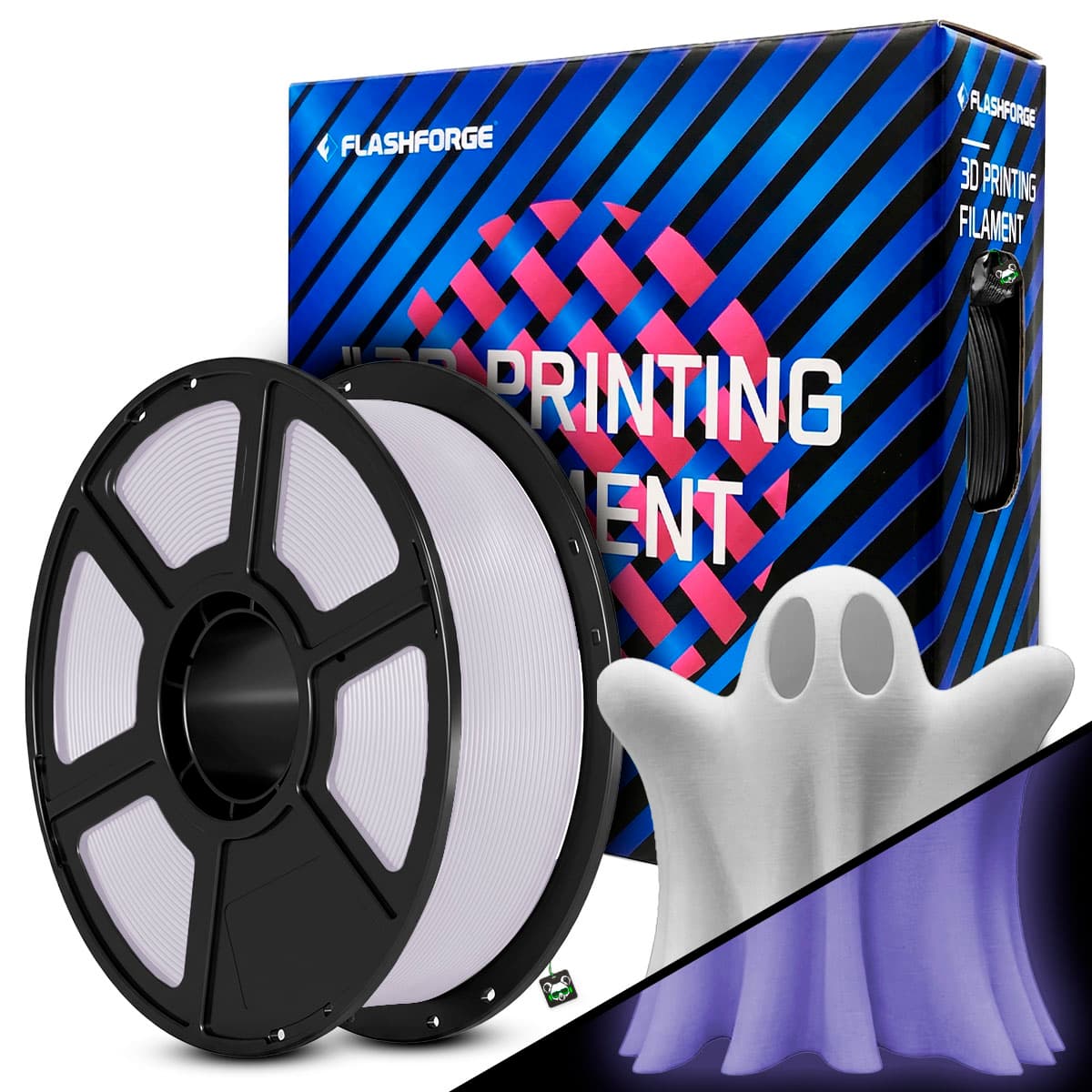 Filamento Flashforge PLA Luminous Purple 1.75MM 1KG (roxo Luminoso)