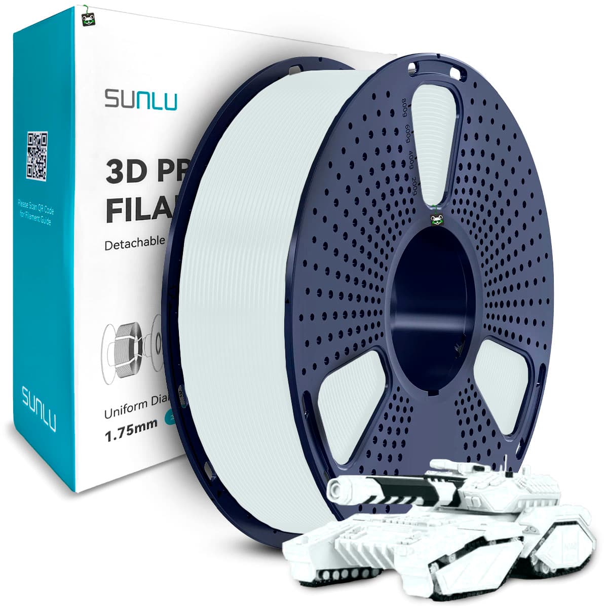 Filamento Sunlu PLA Ceramica 1.75MM, 1KG/SPOOL (ceramic)