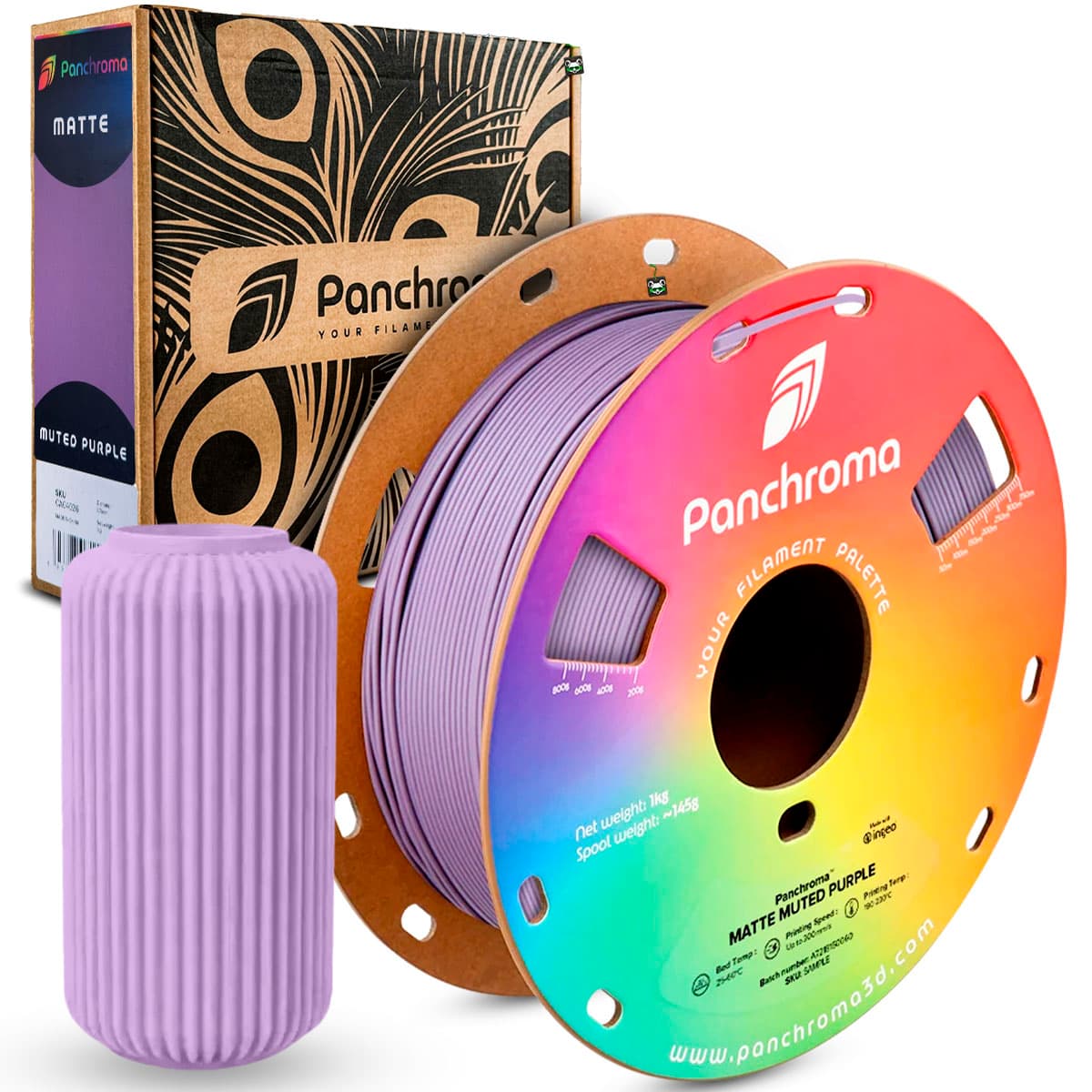 Filamento Polymaker PLA Matte 1.75MM 1KGMUTED Purple Roxo Fosco