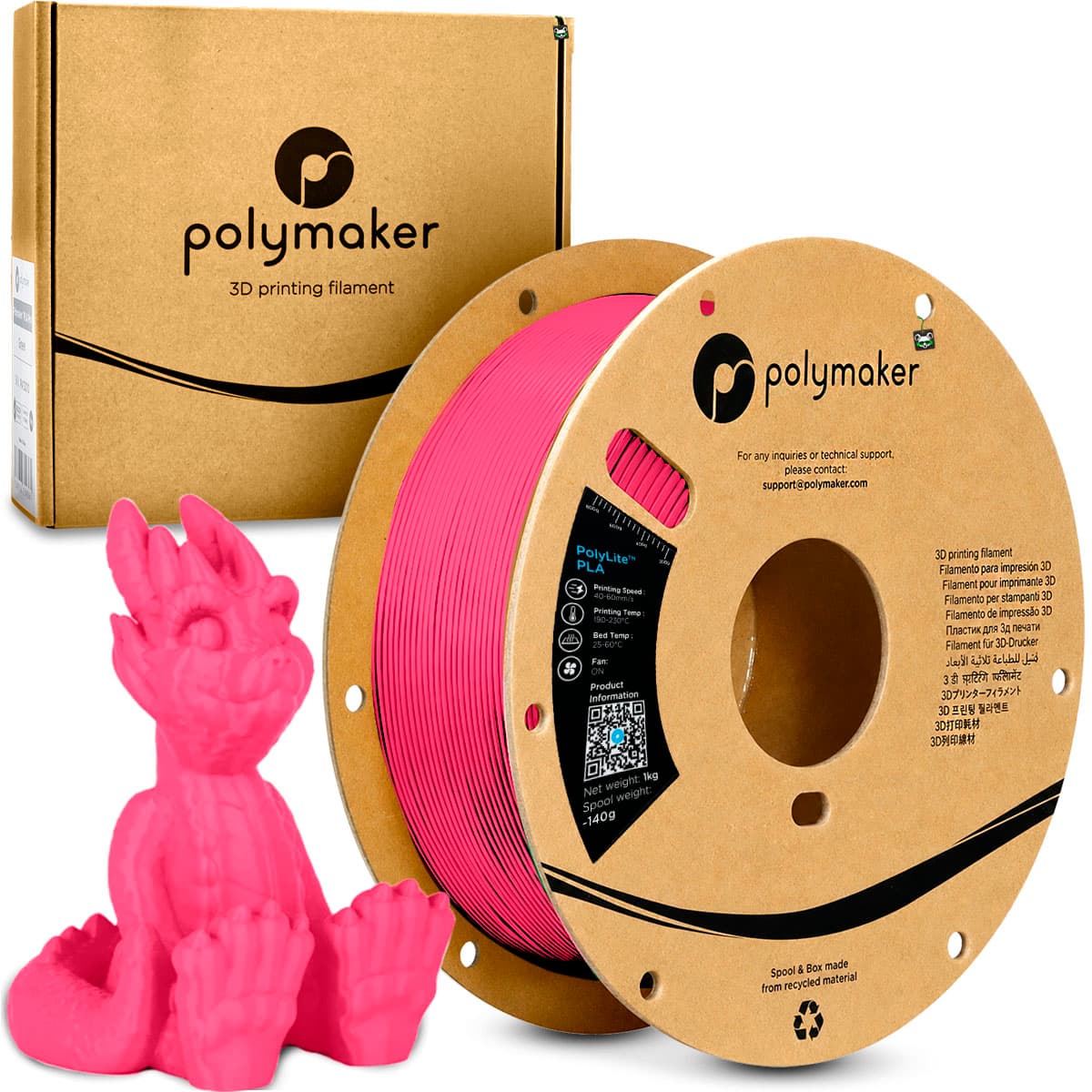 Filamento Polymaker Polylite PLA 1.75MM 1KG Magenta
