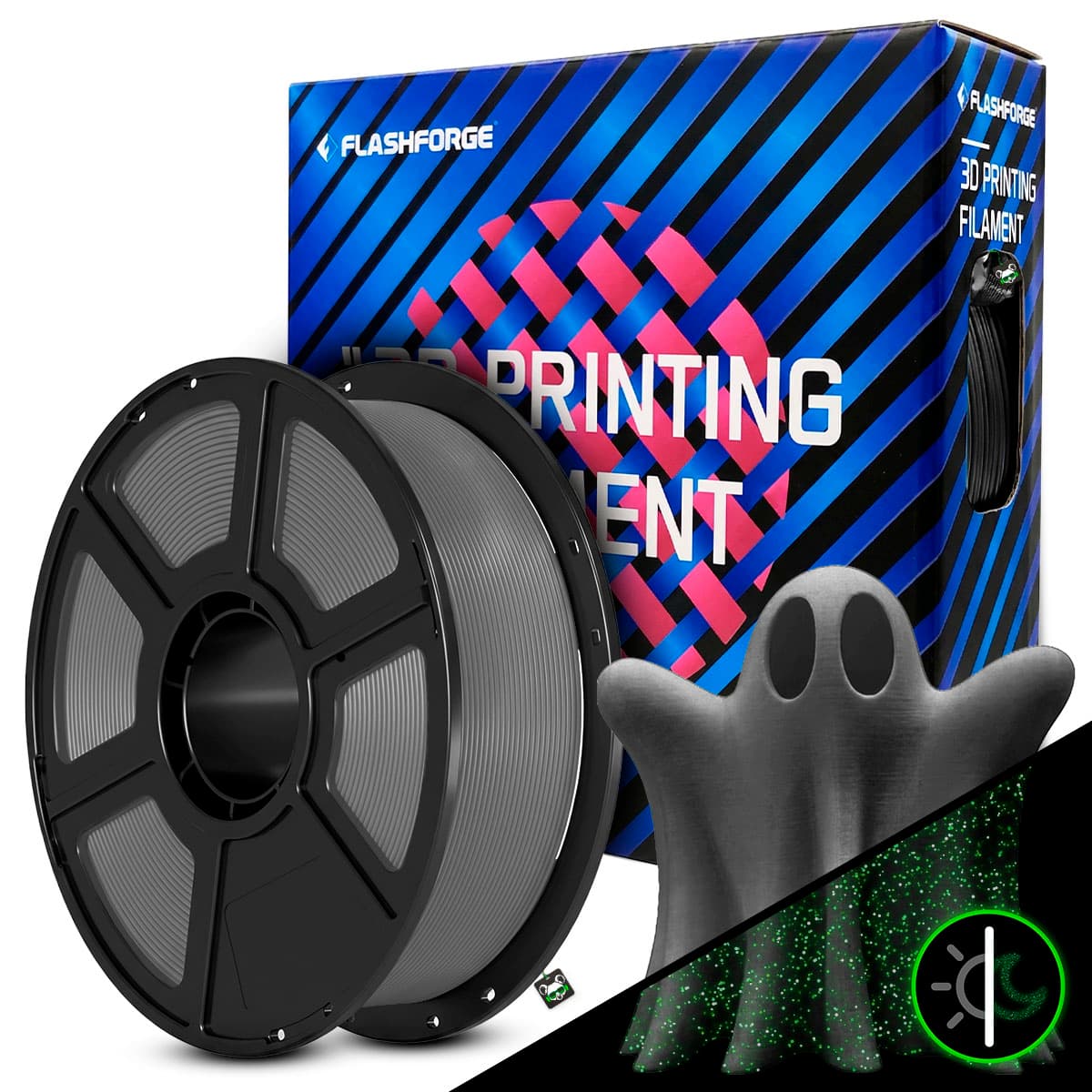 Filamento Flashforge PLA Galaxy Luminous Gray 1.75MM 1KG (cinza Luminoso)