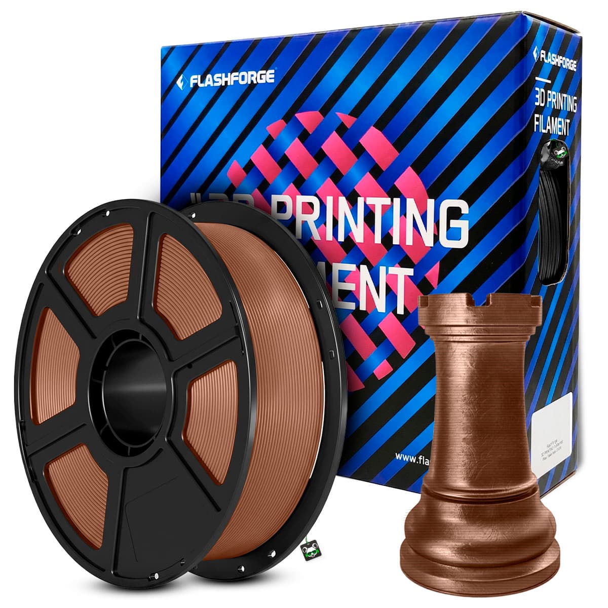 Filamento Flashforge PLA Metal 1.75MM 1KG - Cobre