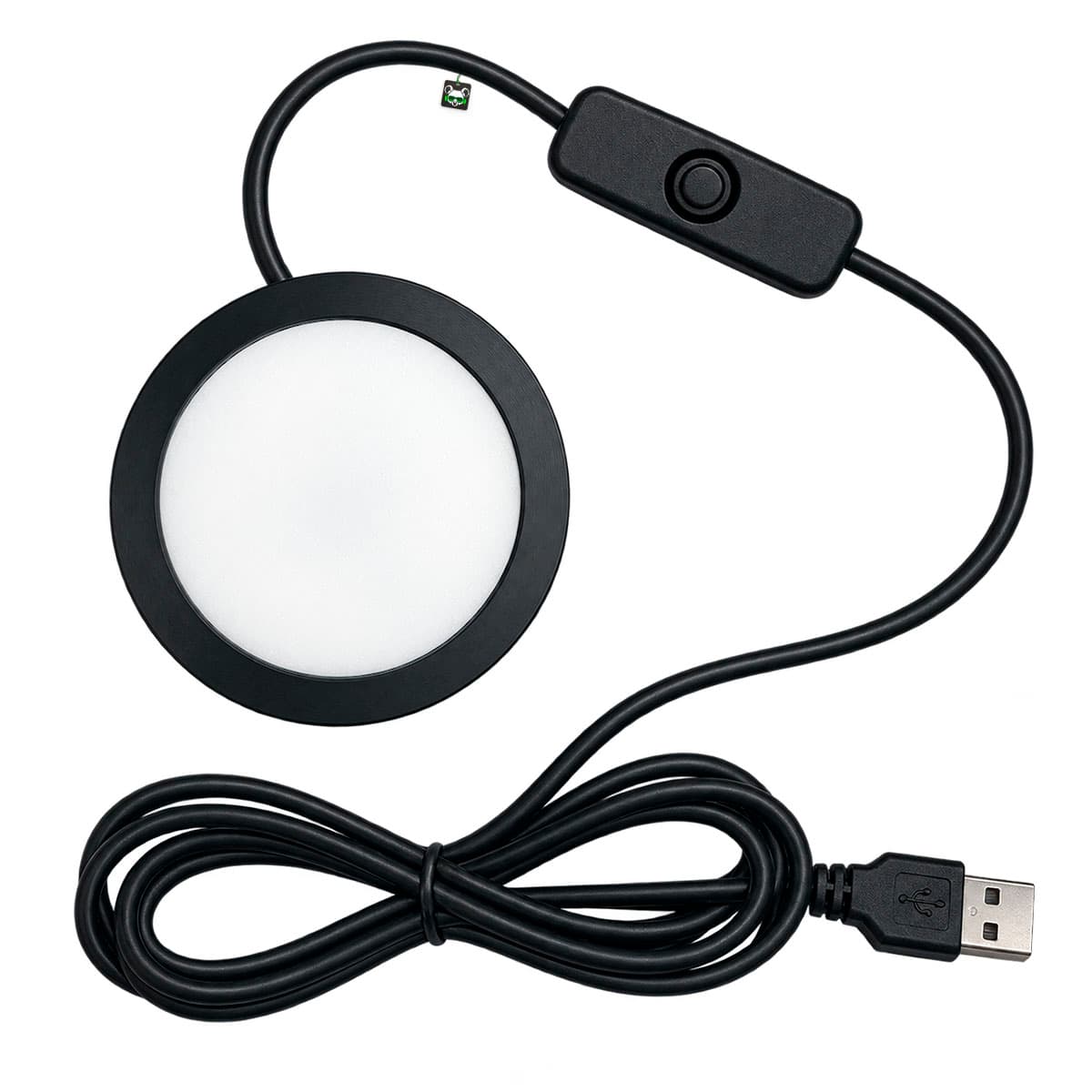 Luminaria Liga Desliga Branco Quente 6W Preto