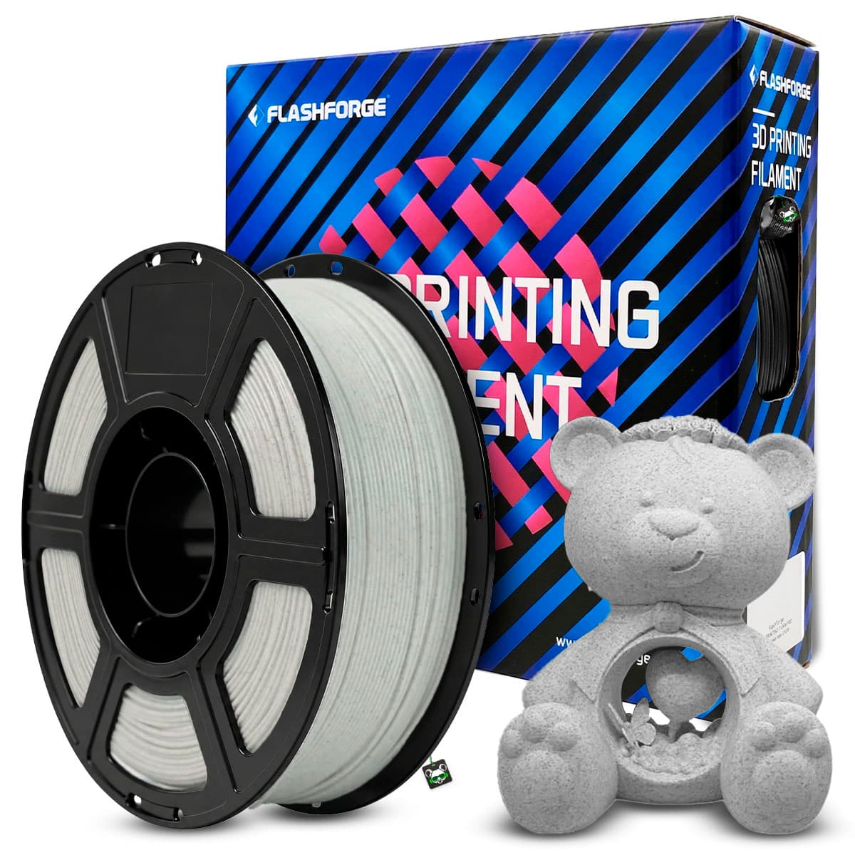 Filamento Flashforge PLA Marble Black 1.75MM 1KG (marmore Preto)