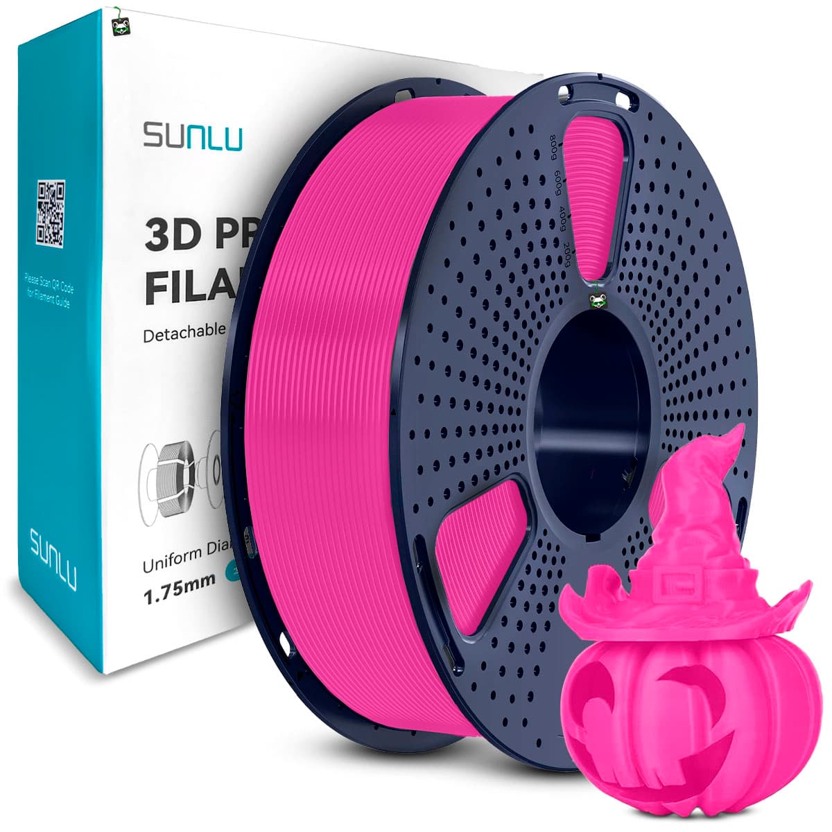 Filamento Sunlu PLA Magenta 1.75MM, 1KG/SPOOL (magenta)