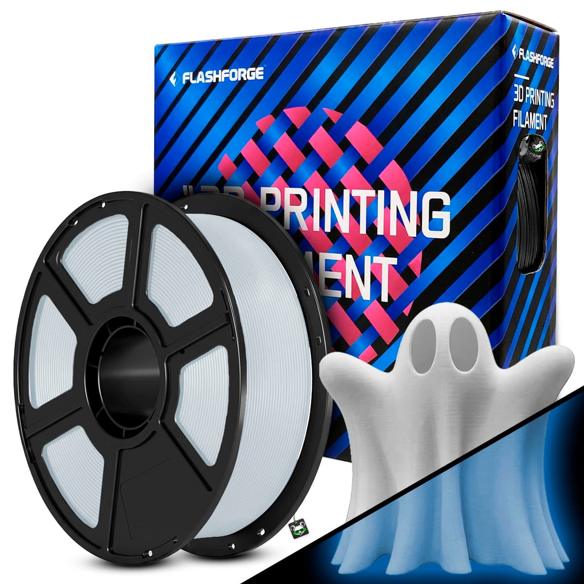 Filamento Flashforge PLA Luminous Blue 1.75MM 1KG (azul Luminoso)