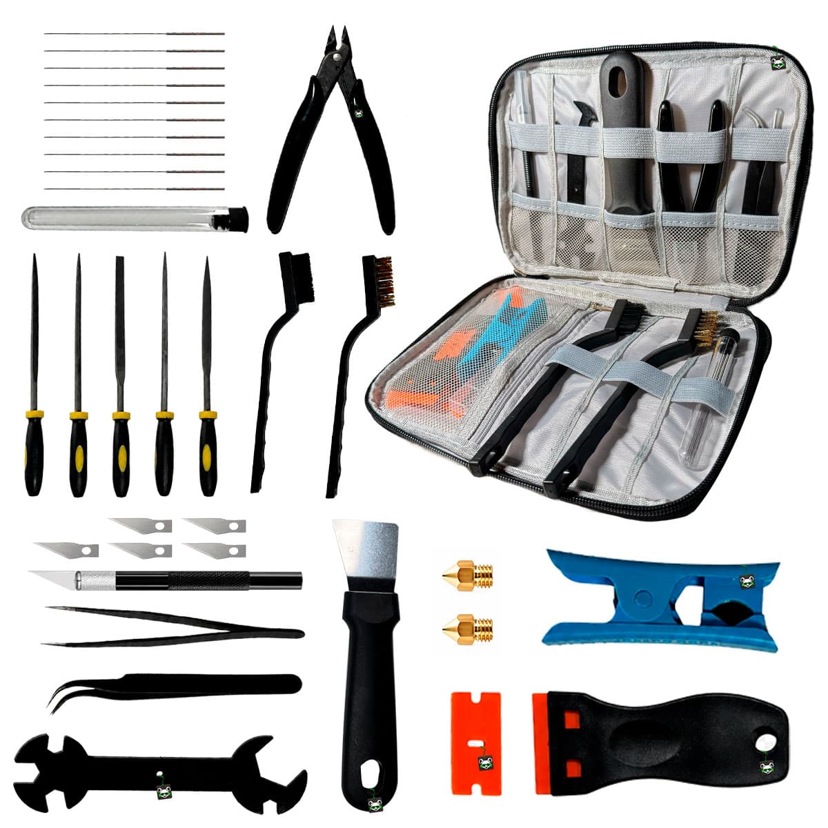 Kit DE Ferramentas 35 EM 1 Para Impressao 3D C/ Bolsa Organizadora